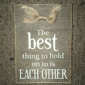 Cute desk or mantle sign